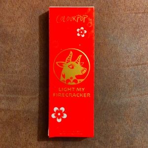 New in the box colourpop light my firecracker lippie styx